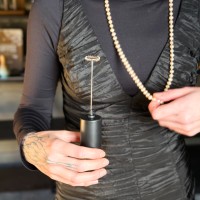 Milk Frother MF-05 Black — electric cappuccino mixer