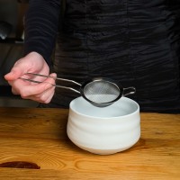 Metal matcha sieve