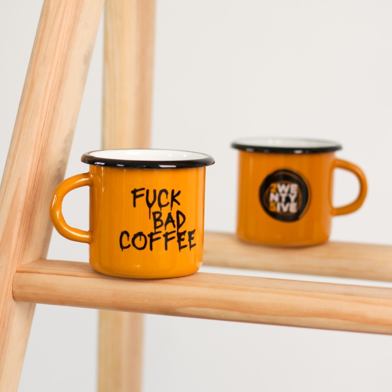 Enamel Mug "Fuck Bad Coffee"