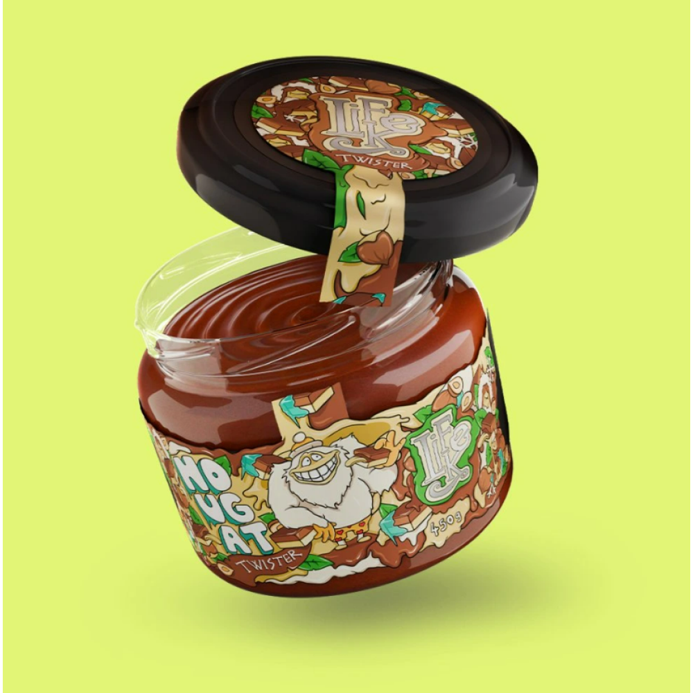 Nougat Twister with Hazelnuts