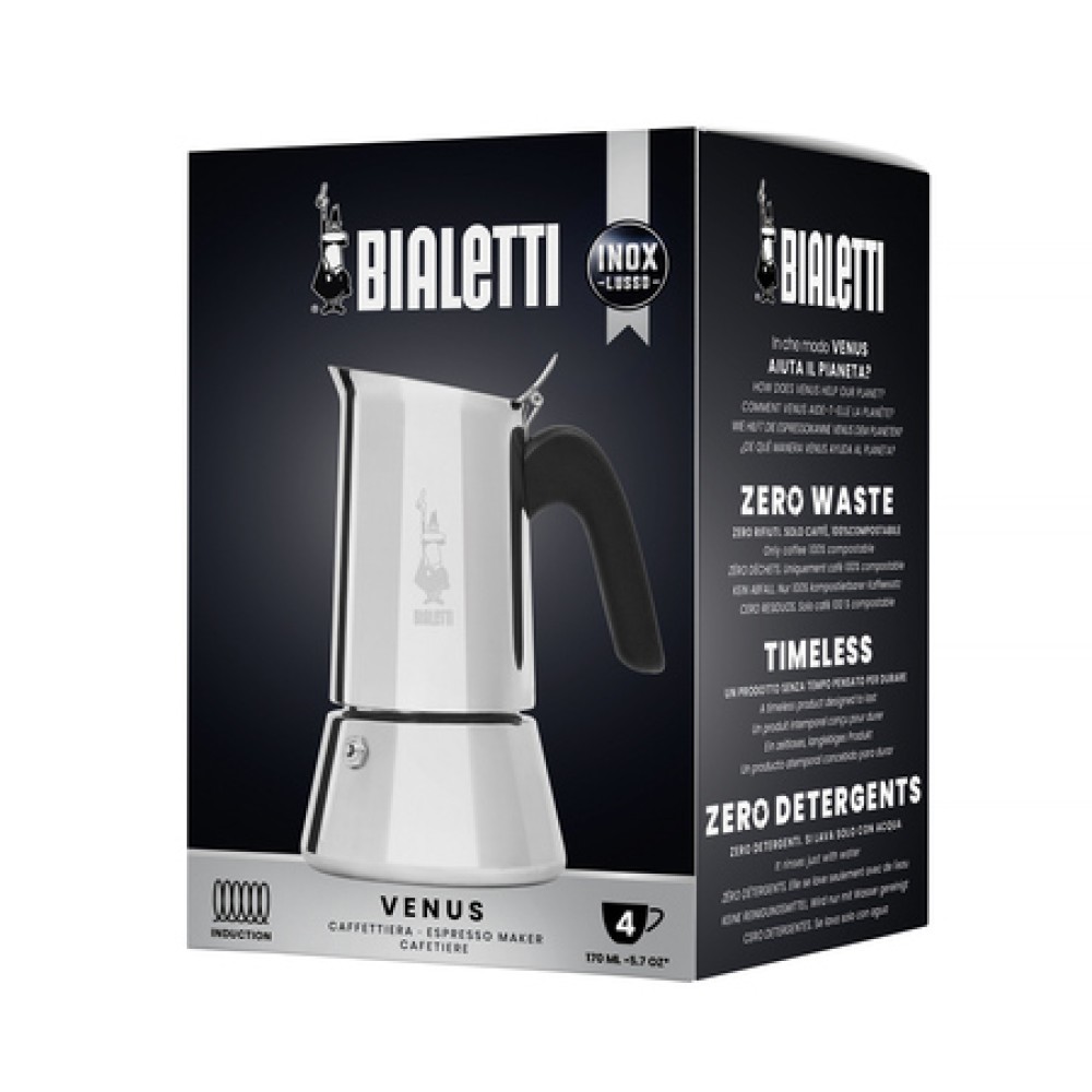 Bialetti New Venus 4tz — Moka Pot for 4 Espresso Cups