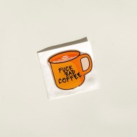 3D nálepka "Fuck Bad Coffee"