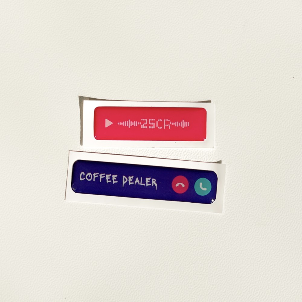 3D nálepka "Coffee Dealer"